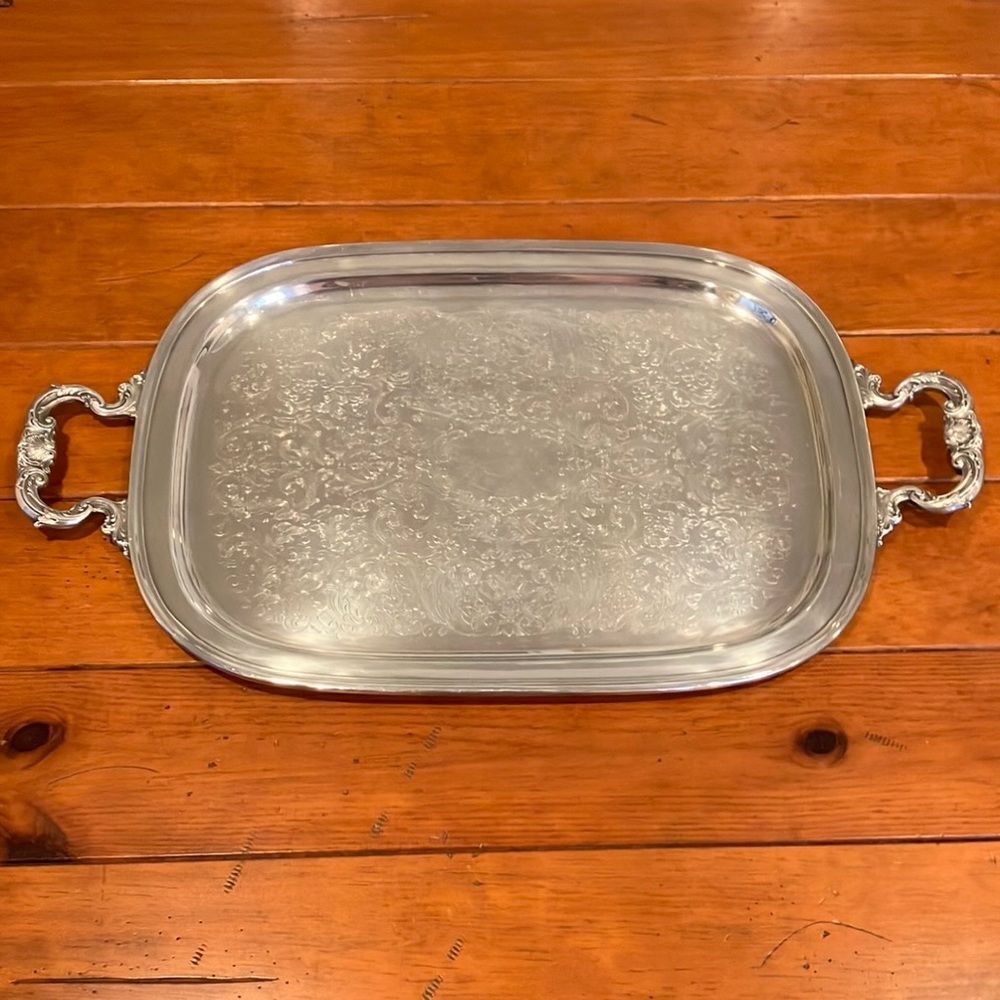 Vintage Gorham Silver Serving Platter Tray Plate, YC1911